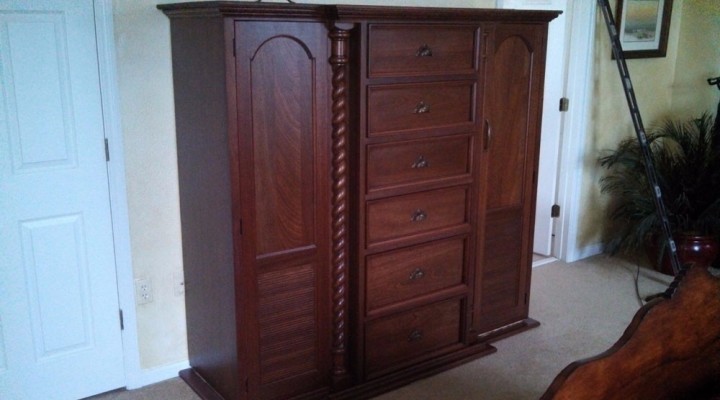 Mahogany armoire